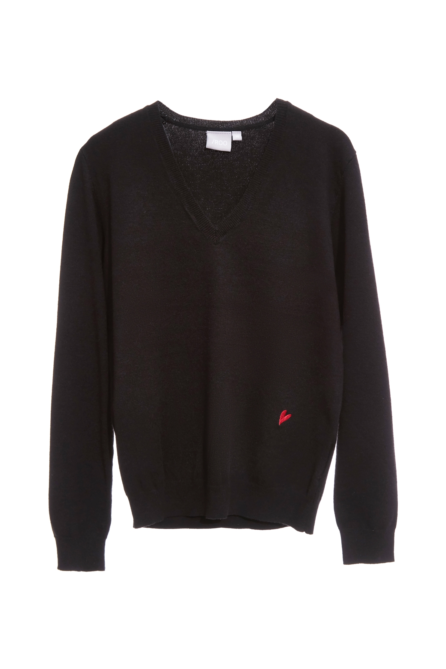 簡約法式基礎針織上衣簡約法式基礎針織上衣,上衣,刺繡,秋冬穿搭,針織,針織衫,黑色上衣