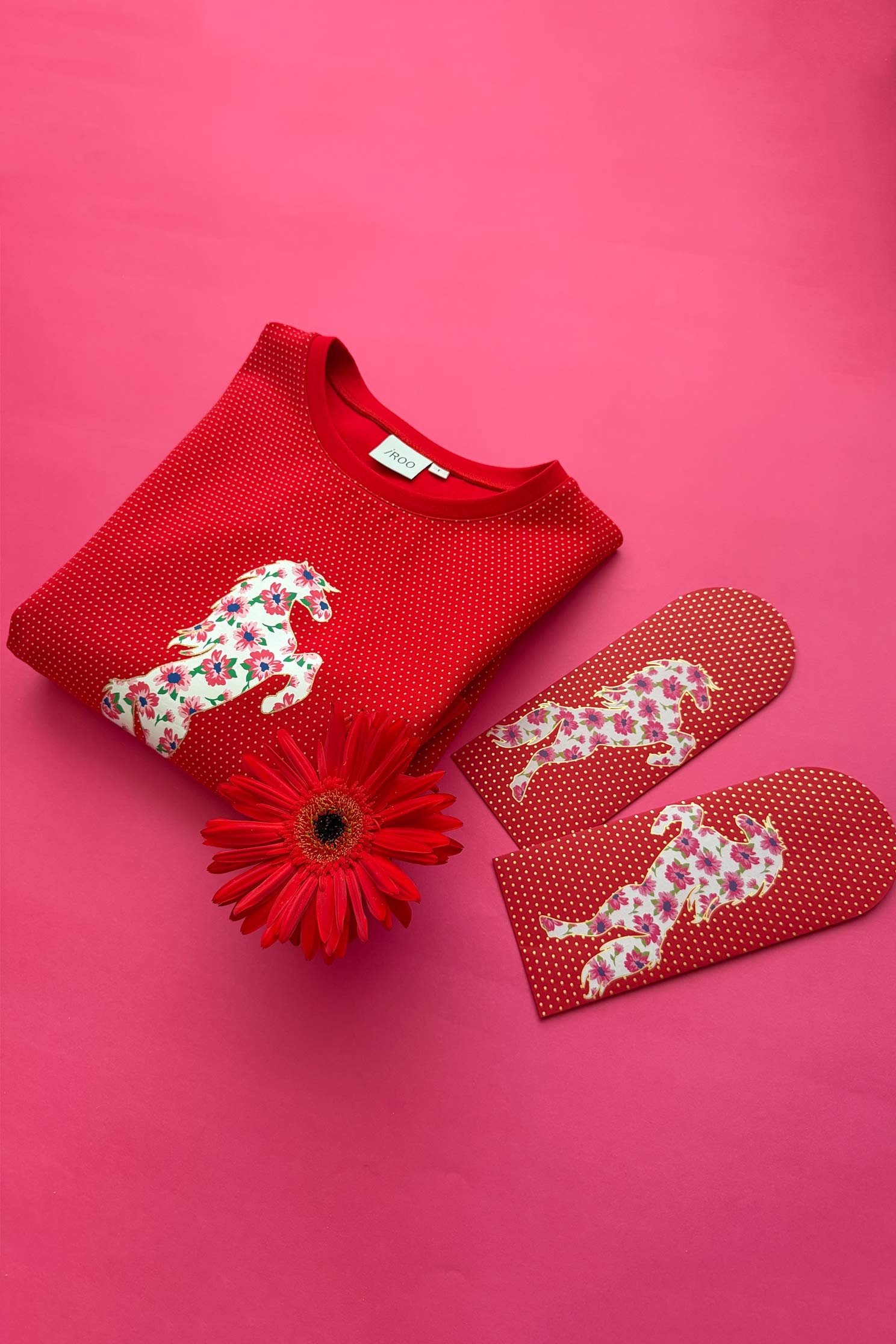 富貴大發 ‧ 圓滿生活 ‧會員特權限量福袋富貴大花印花上衣