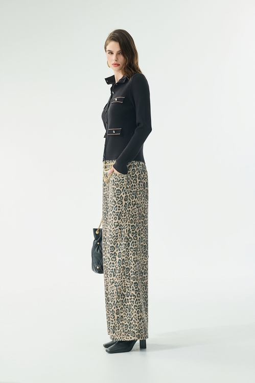 小香風質樸原色針織外套,