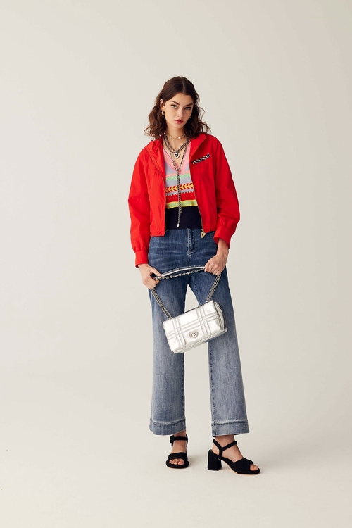 復古炫麗五彩針織背心,針織背心