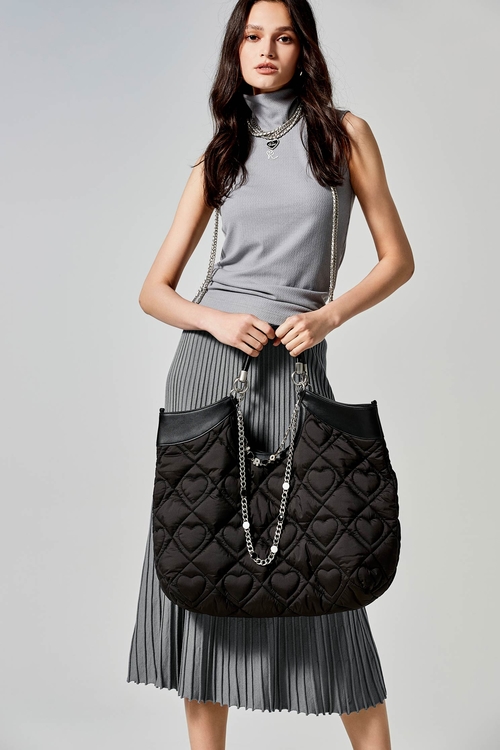 珊瑚灰小高領內搭背心,內搭上衣