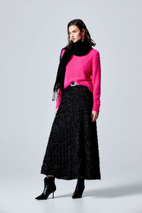 超亮粉珍珠縫飾針織單品,時髦選品專區