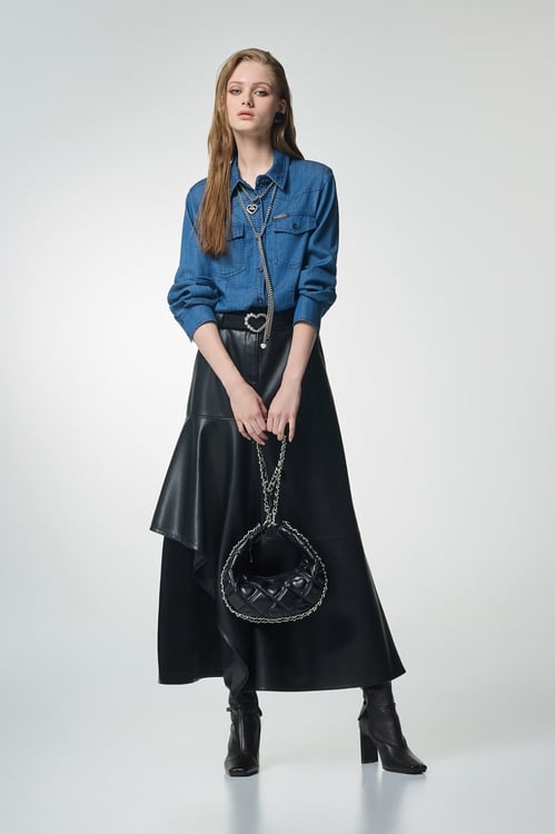 類天絲棉牛仔襯衫,襯衫