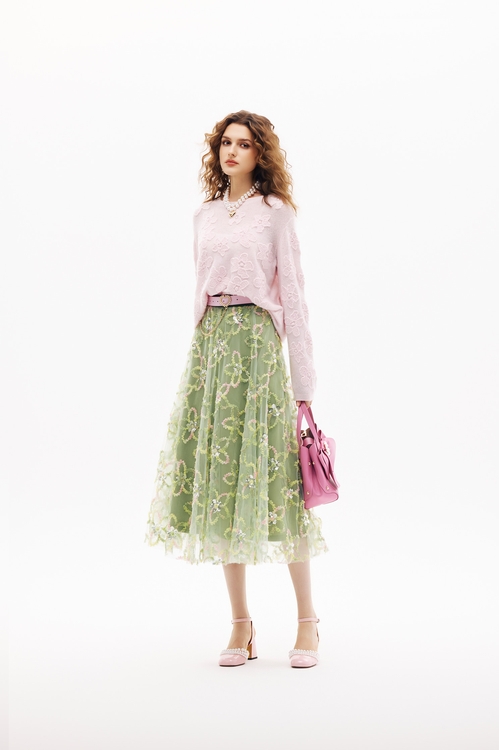 櫻花粉織花針織上衣,,櫻花粉織花針織上衣,上衣,春夏穿搭,針織,針織衫,上衣,春夏穿搭,針織,針織衫