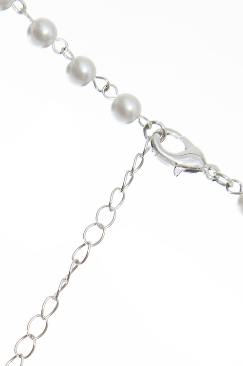 甜美垂墜珍珠蝴蝶結項鍊,蝴蝶結