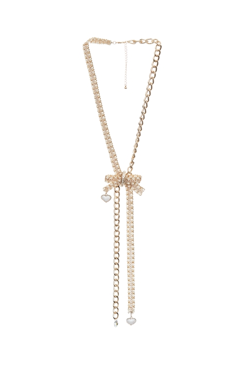 奢華鑲鑽蝴蝶結長鏈,蝴蝶結