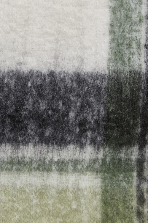 簡約暖絨格紋圍巾,圍巾