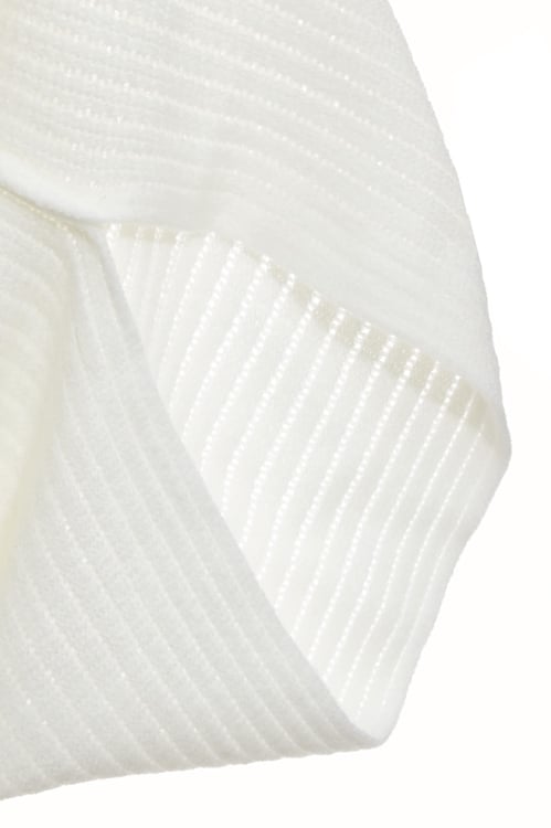 蓬鬆毛絨織紋披肩,圍巾