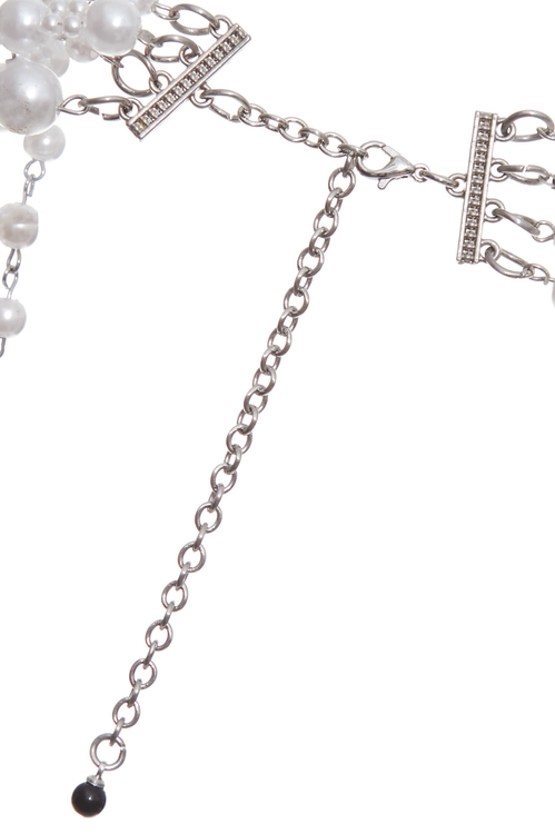 小香風多層次花朵珍珠項鍊,