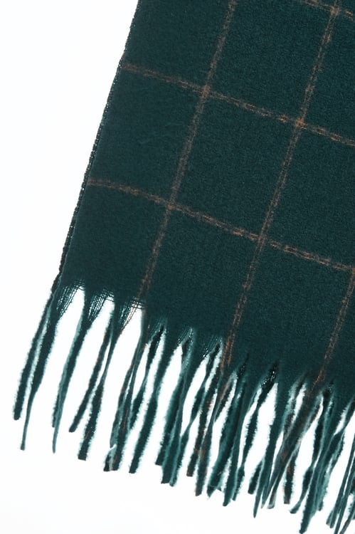 簡約知性格紋圍巾,,簡約知性格紋圍巾,圍巾,格紋,秋冬穿搭,針織