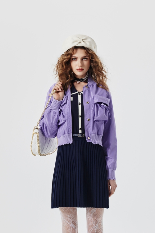銀河丁香紫夾克式外套,約會特輯
