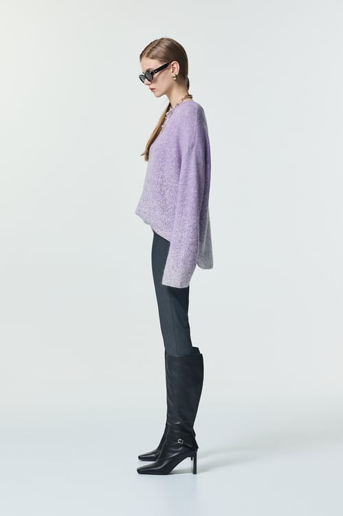 簡約顯瘦開衩合身褲,,簡約顯瘦開衩合身褲,刺繡,秋冬穿搭,窄管褲,褲子