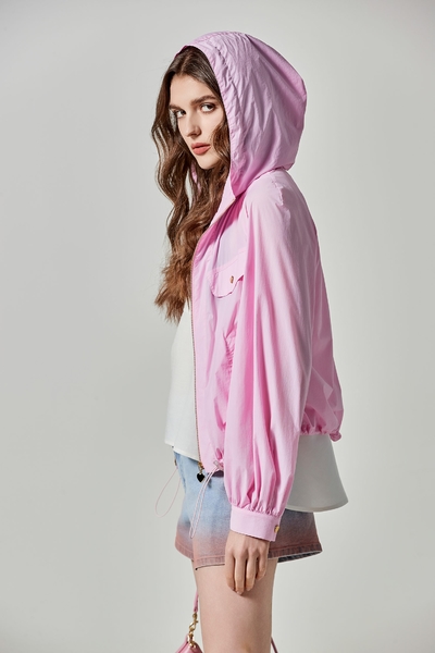 新娘粉涼感防曬連帽外套