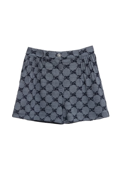 立體蝴蝶結紋理短褲