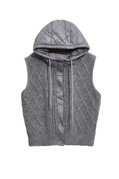 薄暮灰鋪棉背心