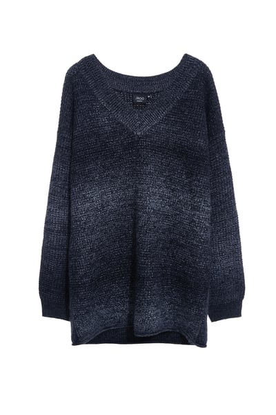 安靜灰漸層針織上衣