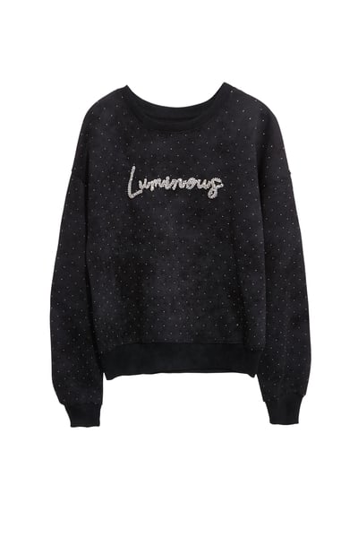 仿舊洗水閃光衛衣