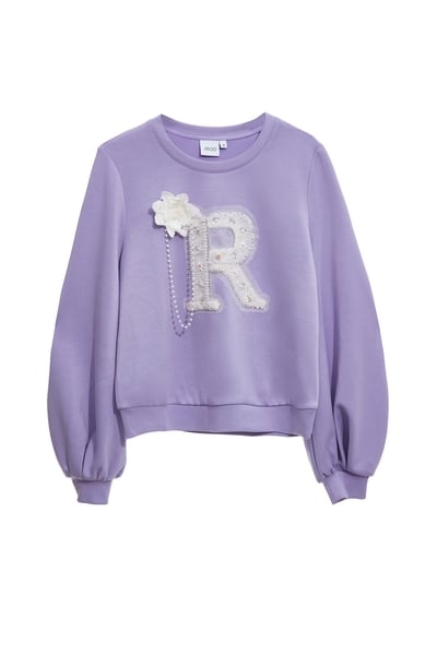 丁香紫衛衣式上衣