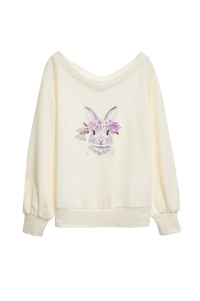 兔兔公主圖騰單品上衣