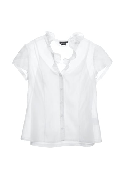 立體壓花袖針織上衣