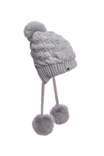 軟絨絨兔毛針織帽