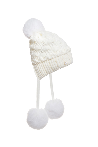 軟絨絨兔毛針織帽