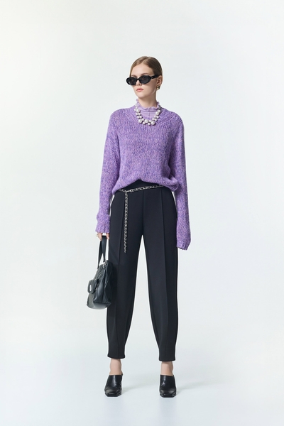 精緻刺繡簡約慢跑褲